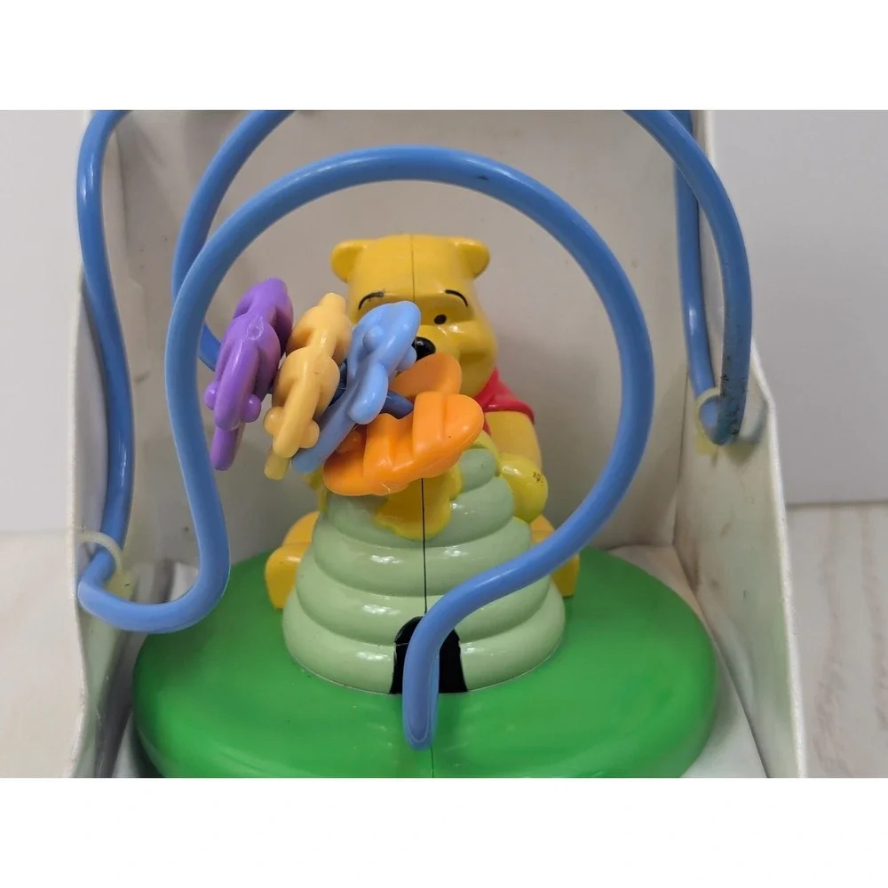 Disney Winnie Pooh Round Busy‎ Beehive Chaser Maze Baby Toy bee beads